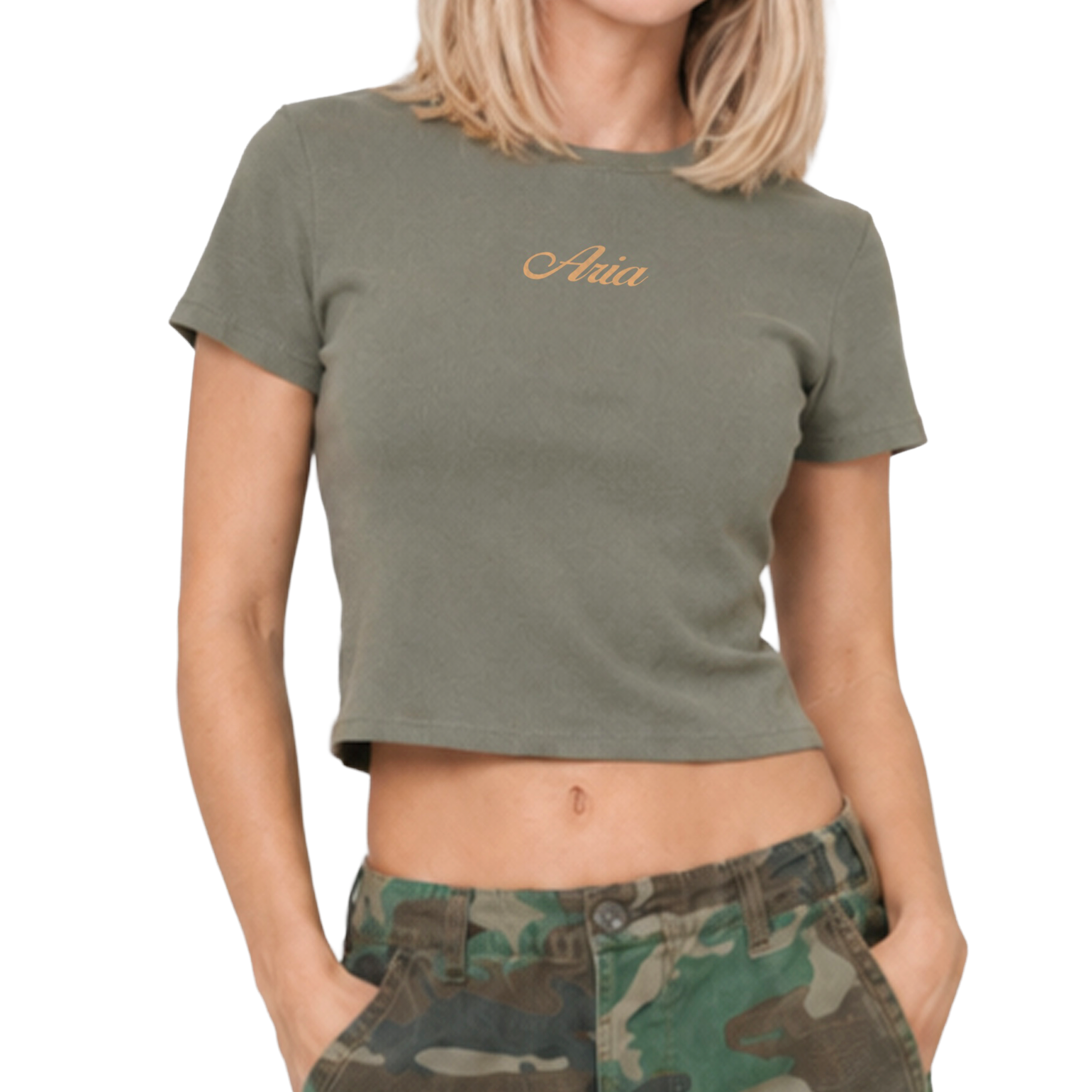 METALLIC - BABY TEE