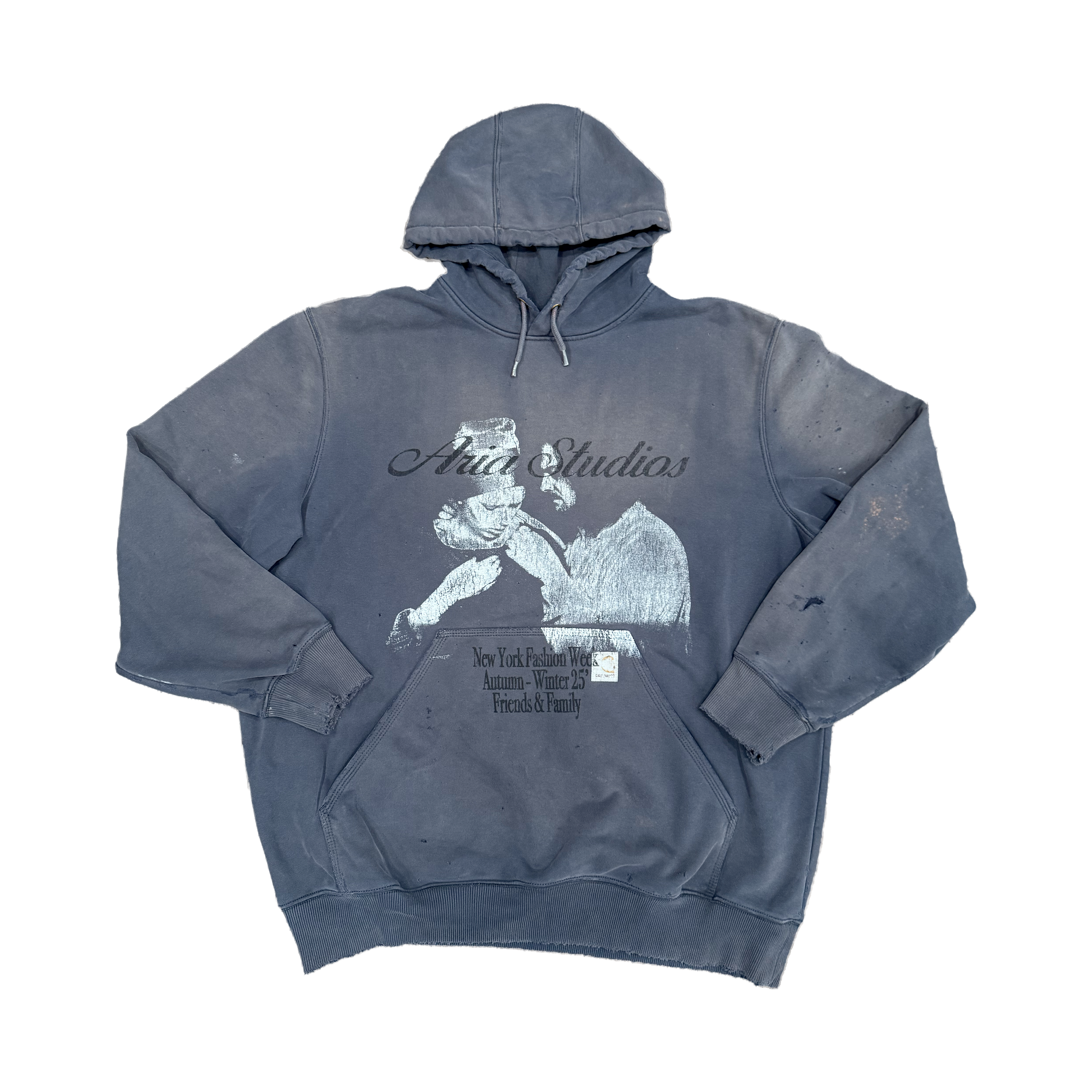 Scarlett Carhartt Navy Distressed Hoodie XL