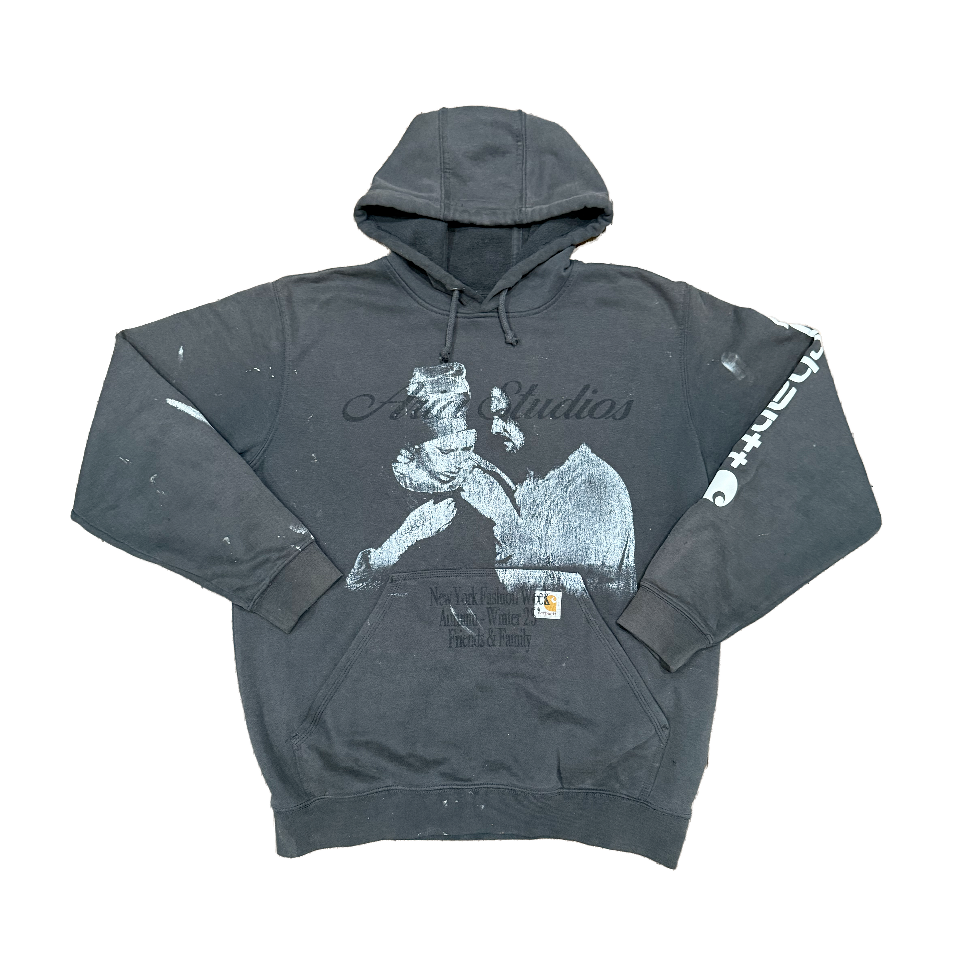 Scarlett Carhartt Black Painted Hoodie M