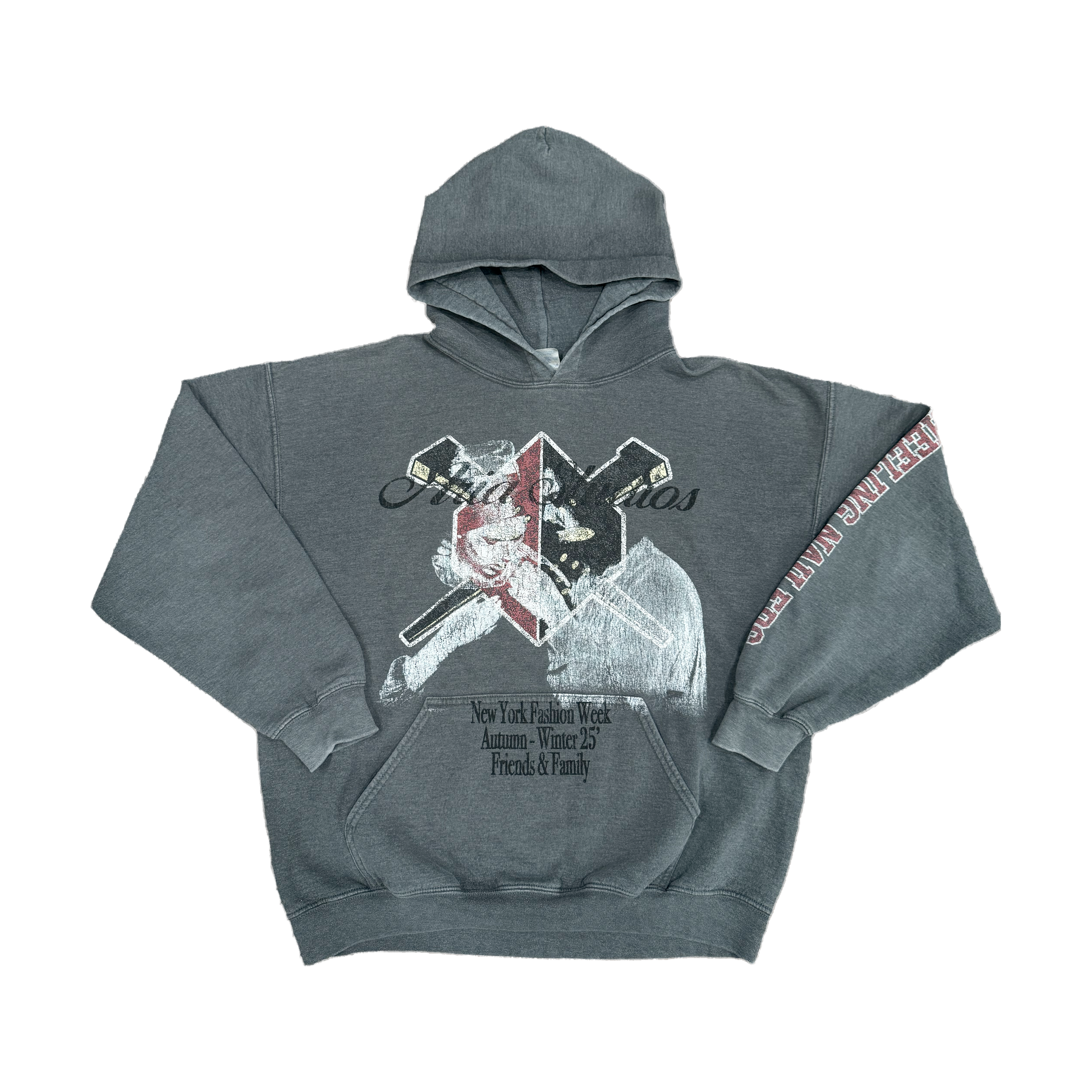 Scarlett Wheeling Nailers Grey Hoodie M
