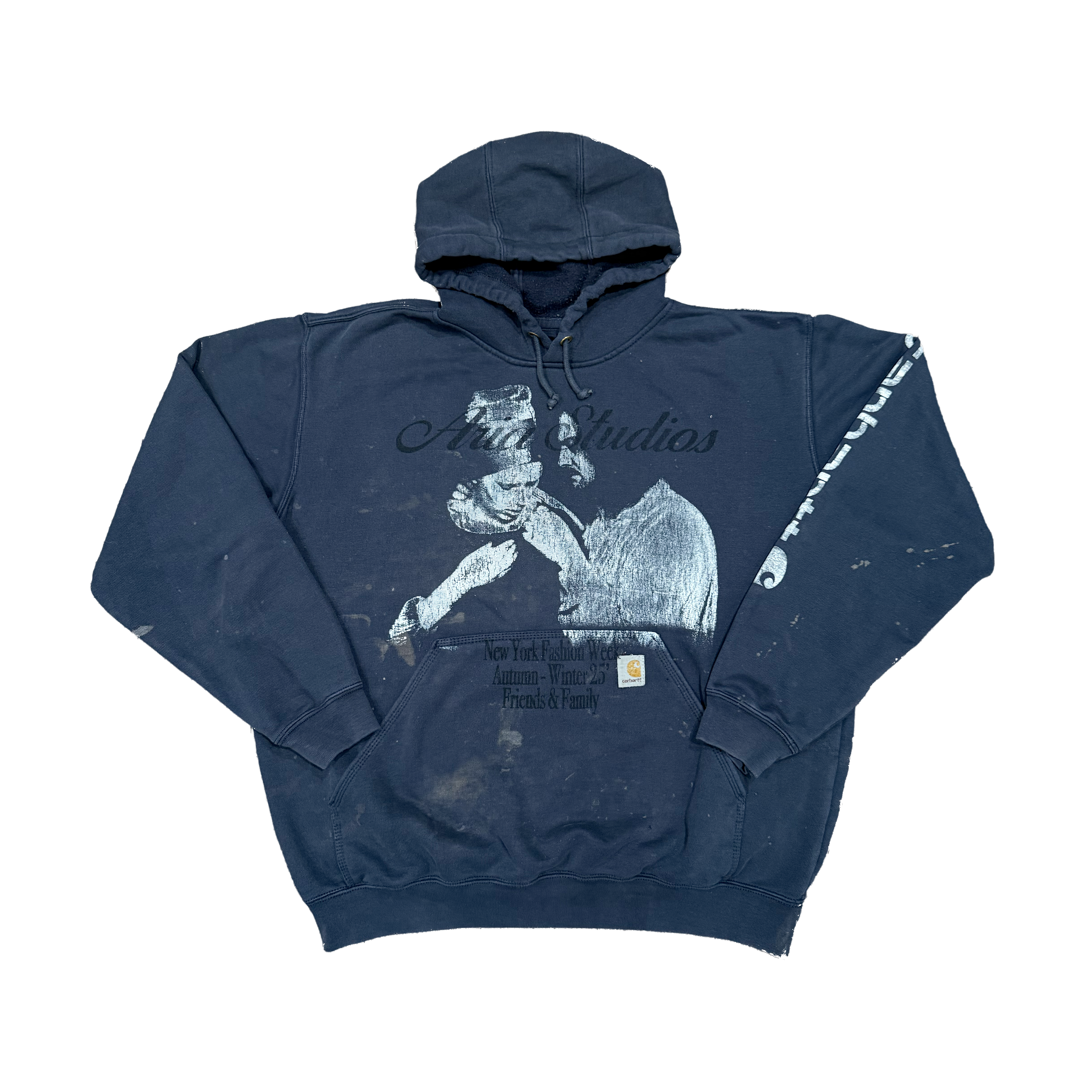 Scarlett Carhartt Navy Painted Hoodie XL
