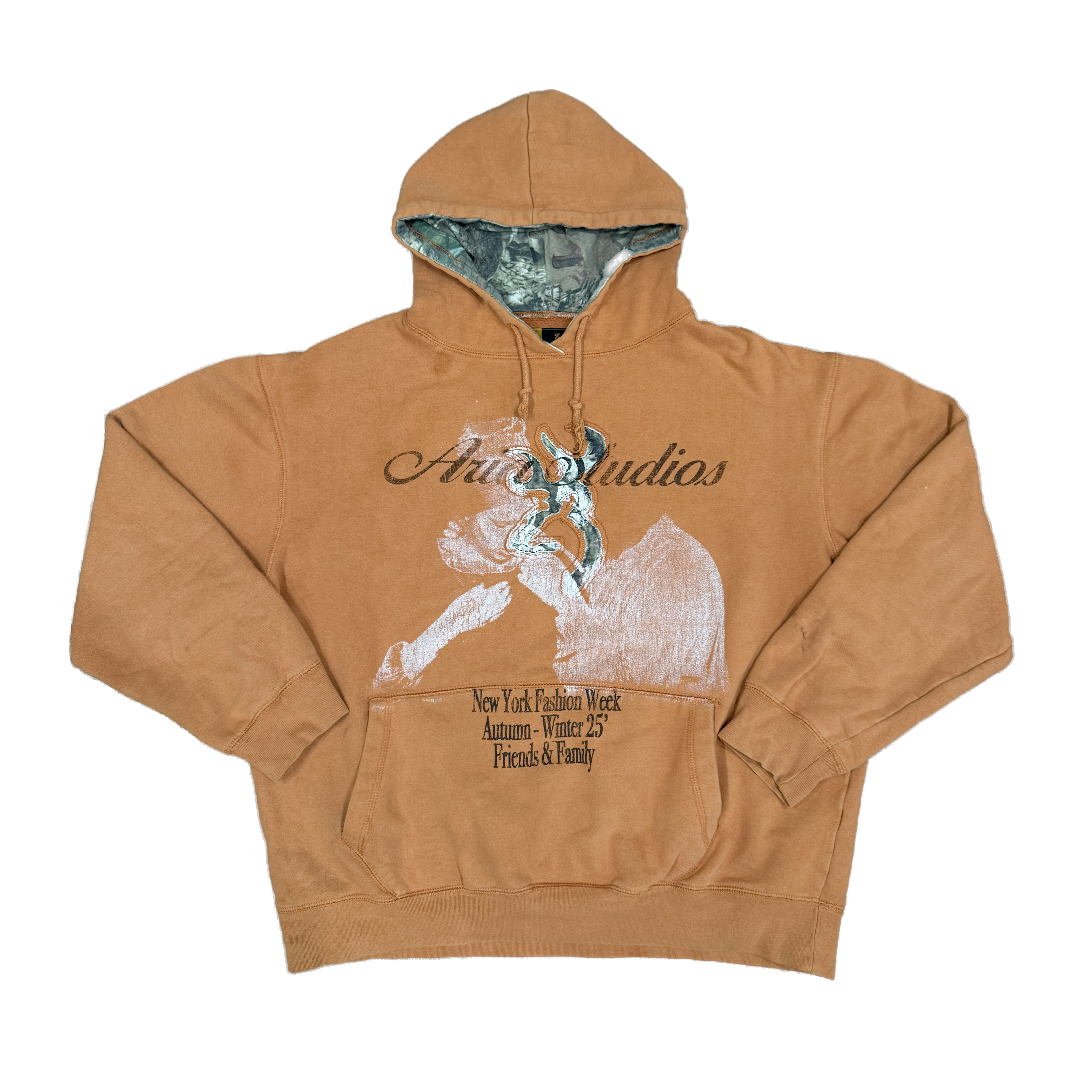 Scarlett Real Tree Camo Orange Hoodie M