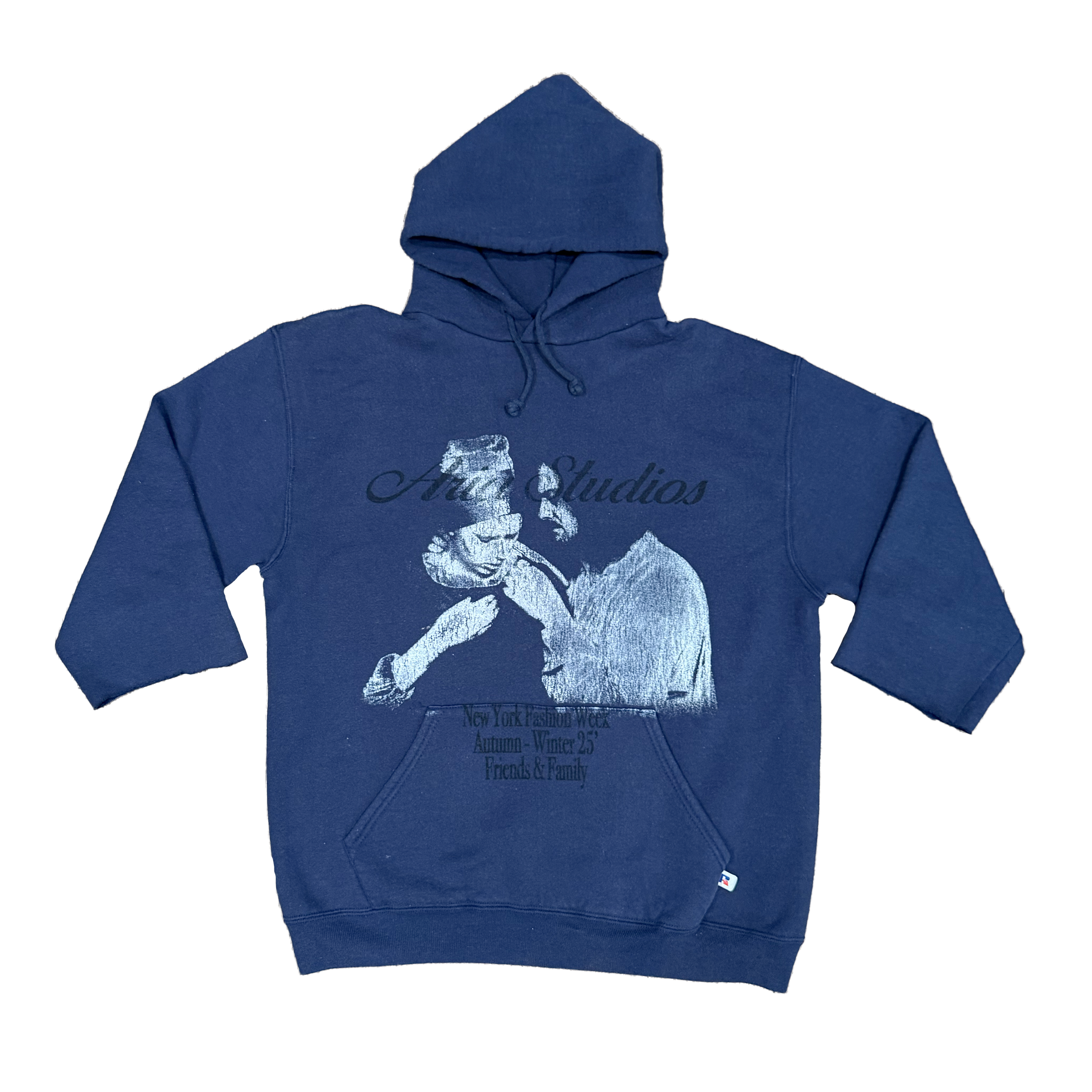 Scarlett Navy Sleevless Hoodie M